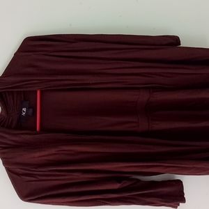 Very soft and comfy 3/4 length sleeved brown cardigan